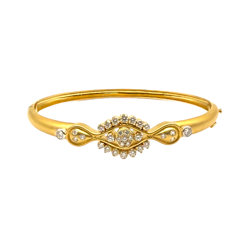 Diamond 18K Yellow Gold Jewelry Suite