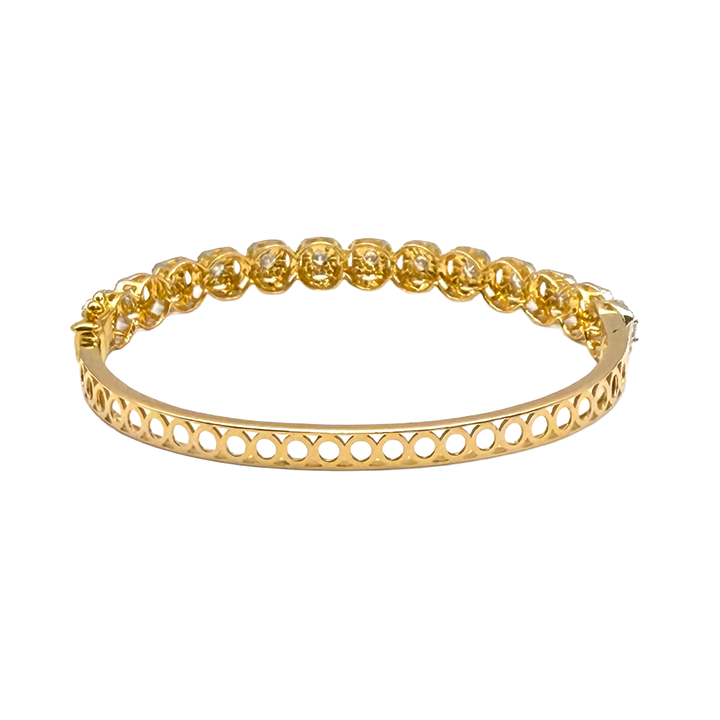 Diamond 18K YG Bangle Bracelet