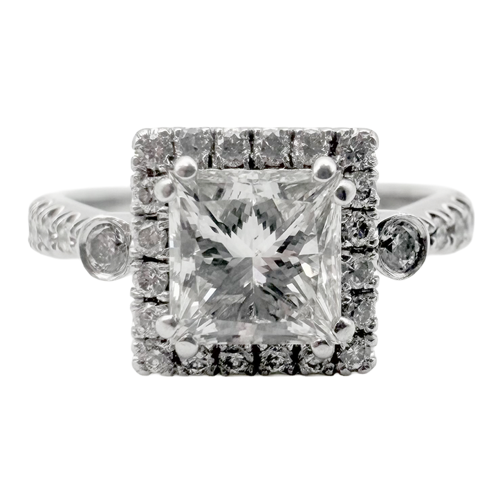 Diamond 14K White Gold Engagement/Wedding Ring