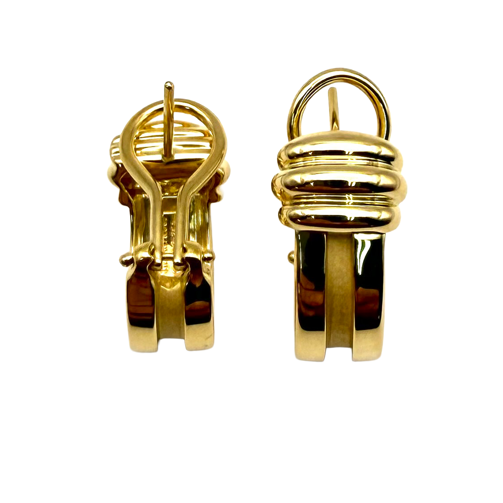 Tiffany & Co. Atlas 18K Yellow Gold Earrings