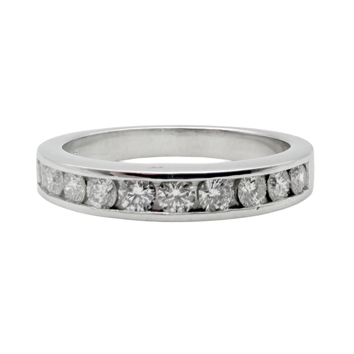 Diamond Platinum Band Ring
