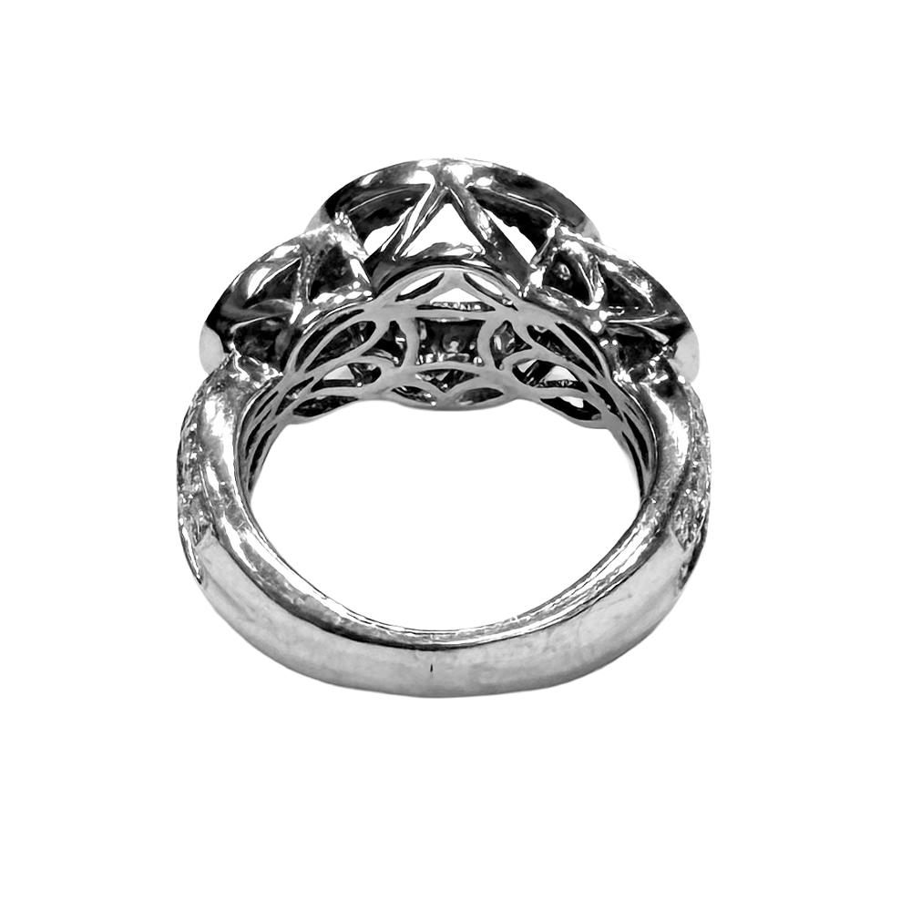 Diamond 18K White Gold Semi Mounting