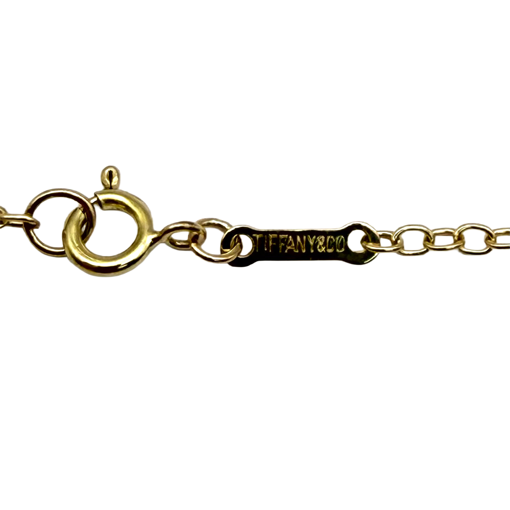 Tiffany & Co. Elsa Peretti Open Heart 18K YG Necklace