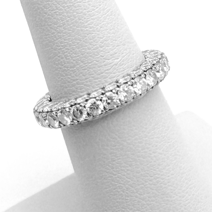 Lab Grown Diamond Platinum Eternity Band
