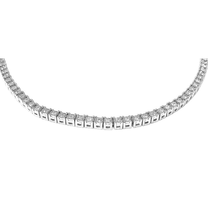 Diamond 10K White Gold Tennis Necklace