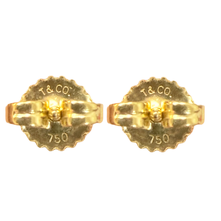 Tiffany & Co. Cultured Pearl 18K YG Stud Earrings