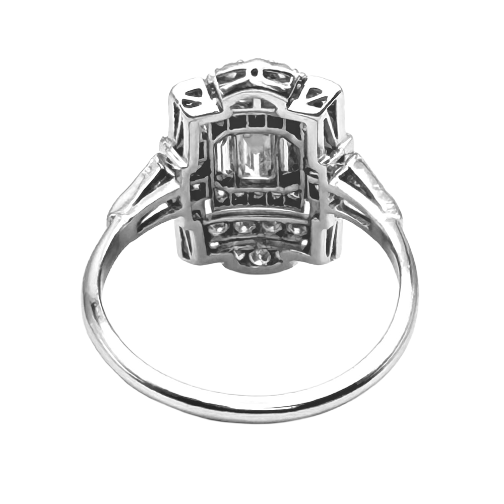 Art Deco Diamond Platinum Ring
