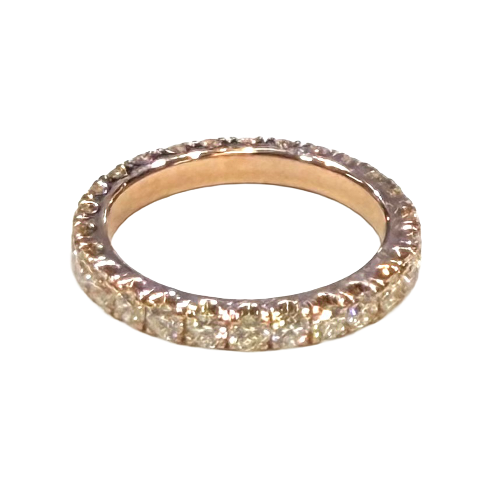 Diamond 14K Rose Gold Eternity Band