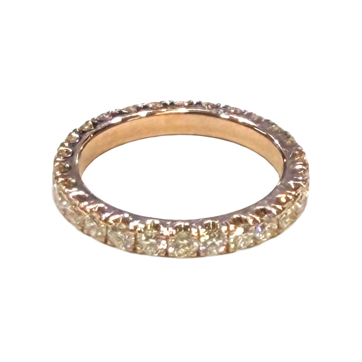 Diamond 14K Rose Gold Eternity Band