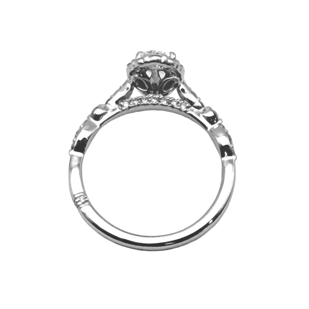 Monique Lhuillier "Bliss" Diamond 18K WG Engagement-Wedding Ring