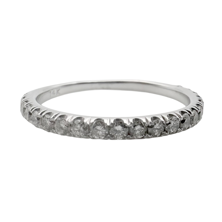 Diamond 14K WG Band Ring