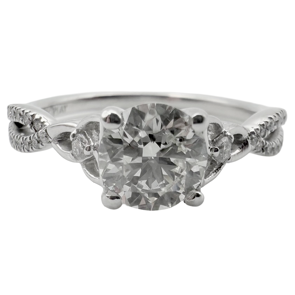 Diamond Platinum Engagement-Wedding Ring