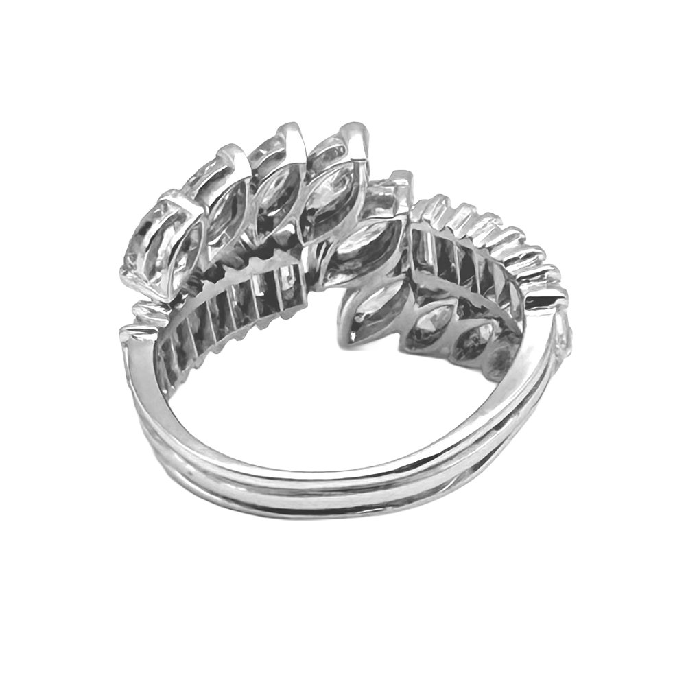 Vintage Diamond Platinum Band Ring