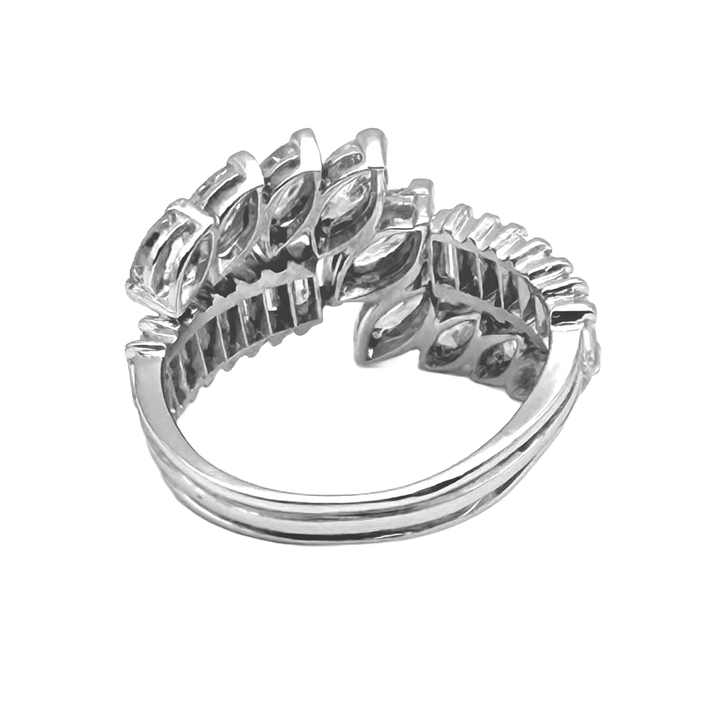 Vintage Diamond Platinum Band Ring