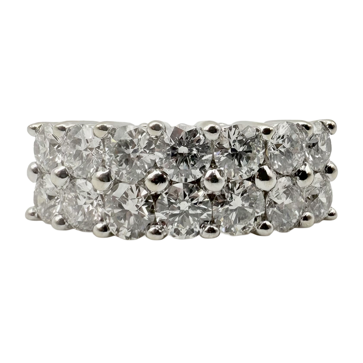 Diamond 14K WG & YG Band Ring