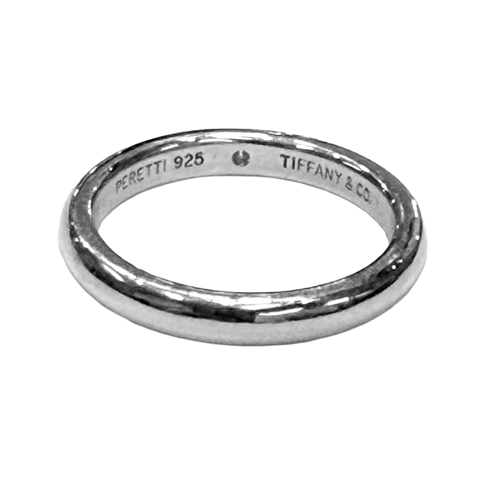 Tiffany & Co. Elsa Peretti Diamond Sterling Silver Band Ring