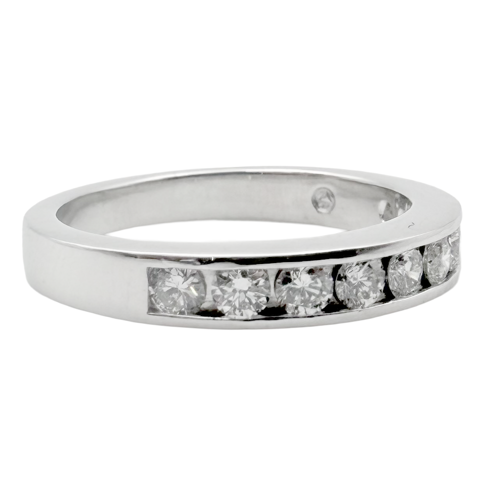 Diamond Platinum Band Ring