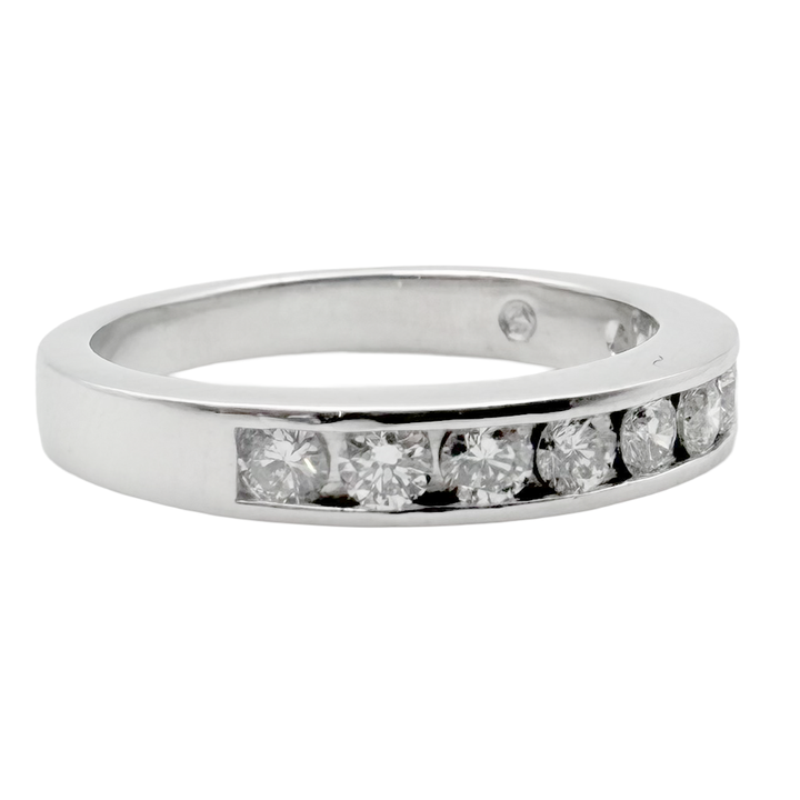 Diamond Platinum Band Ring