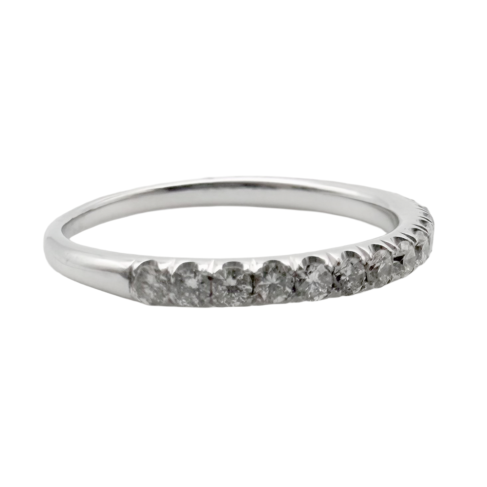 Diamond 14K WG Band Ring