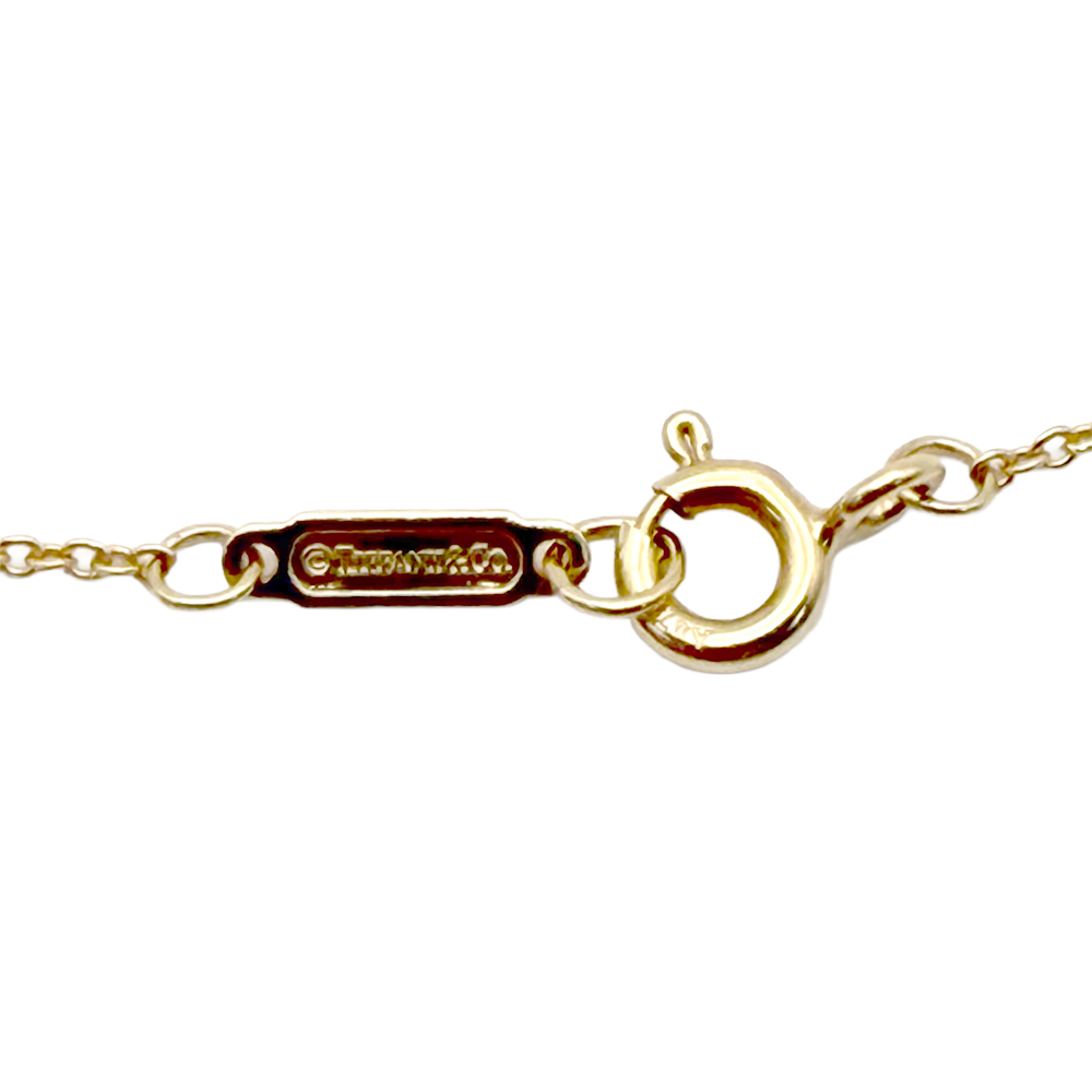 Tiffany & Co. Diamond 18K Rose Gold Cross & Chain
