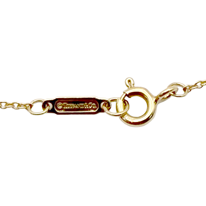 Tiffany & Co. Diamond 18K Rose Gold Cross & Chain