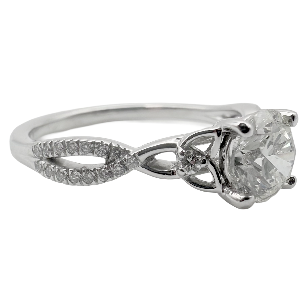 Diamond Platinum Engagement-Wedding Ring