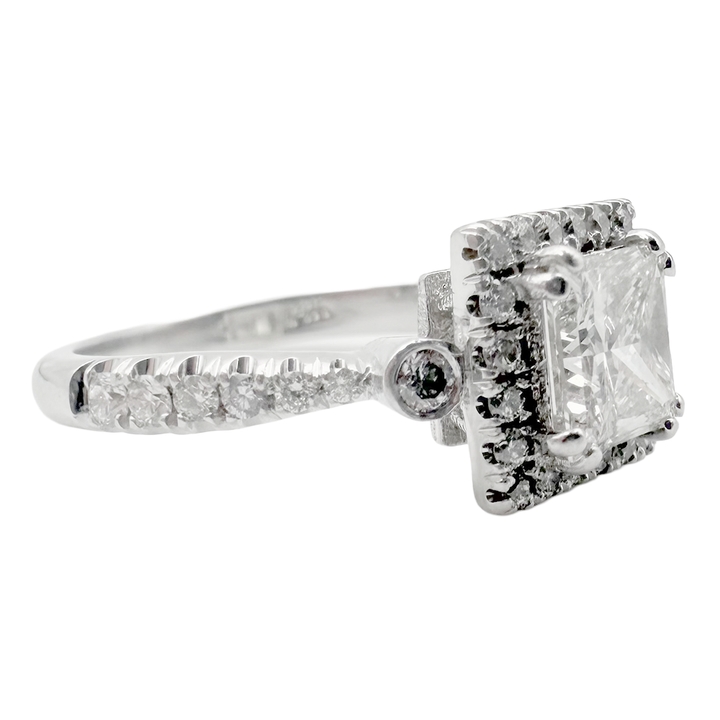 Diamond 14K White Gold Engagement/Wedding Ring