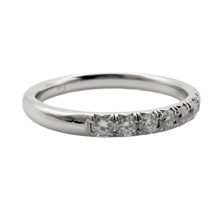 Diamond 14K WG Band Ring