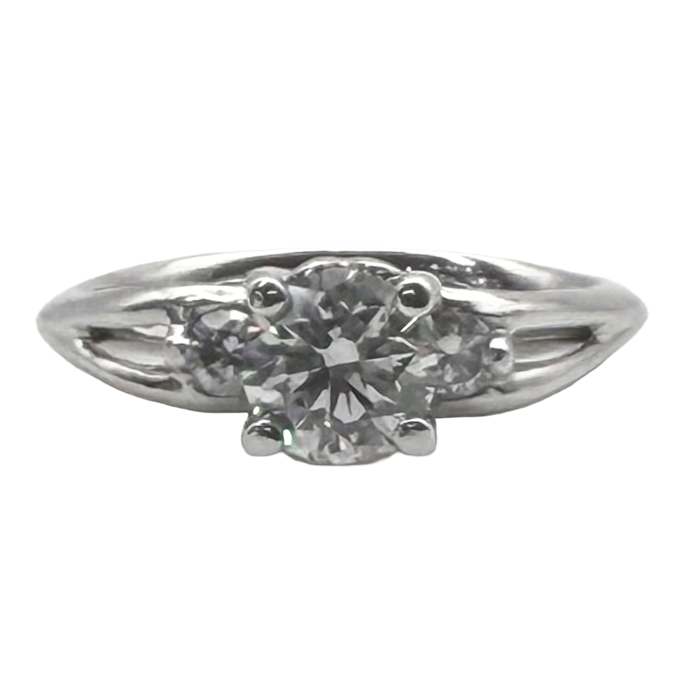.97 Carat Round Brilliant Cut Diamond Platinum Engagement/Wedding Ring