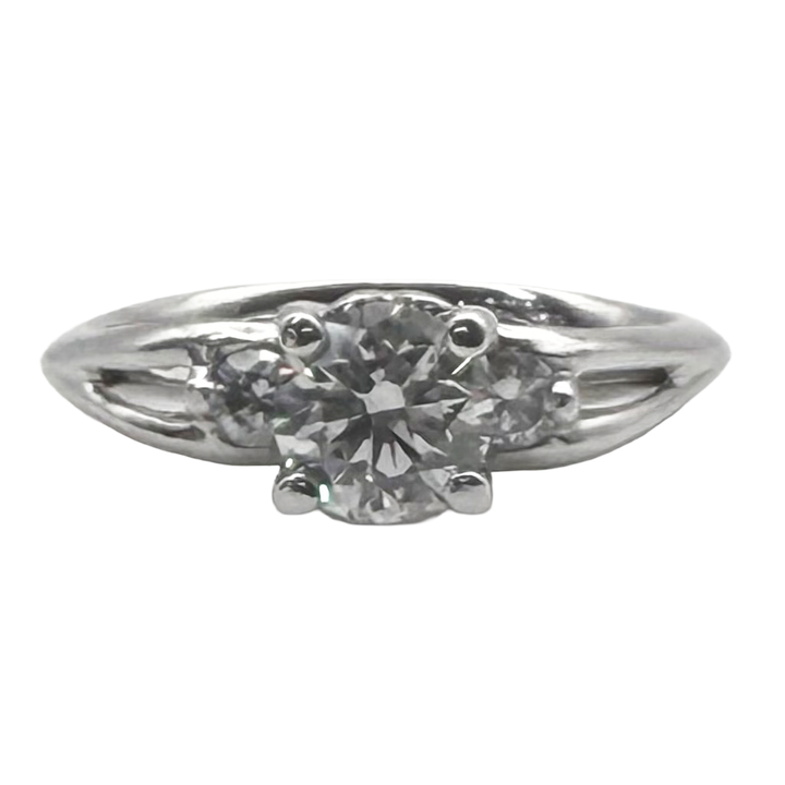 .97 Carat Round Brilliant Cut Diamond Platinum Engagement/Wedding Ring