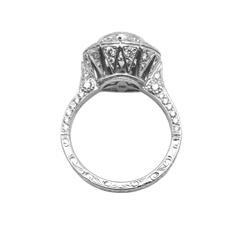 Diamond Platinum Wedding Ring Set
