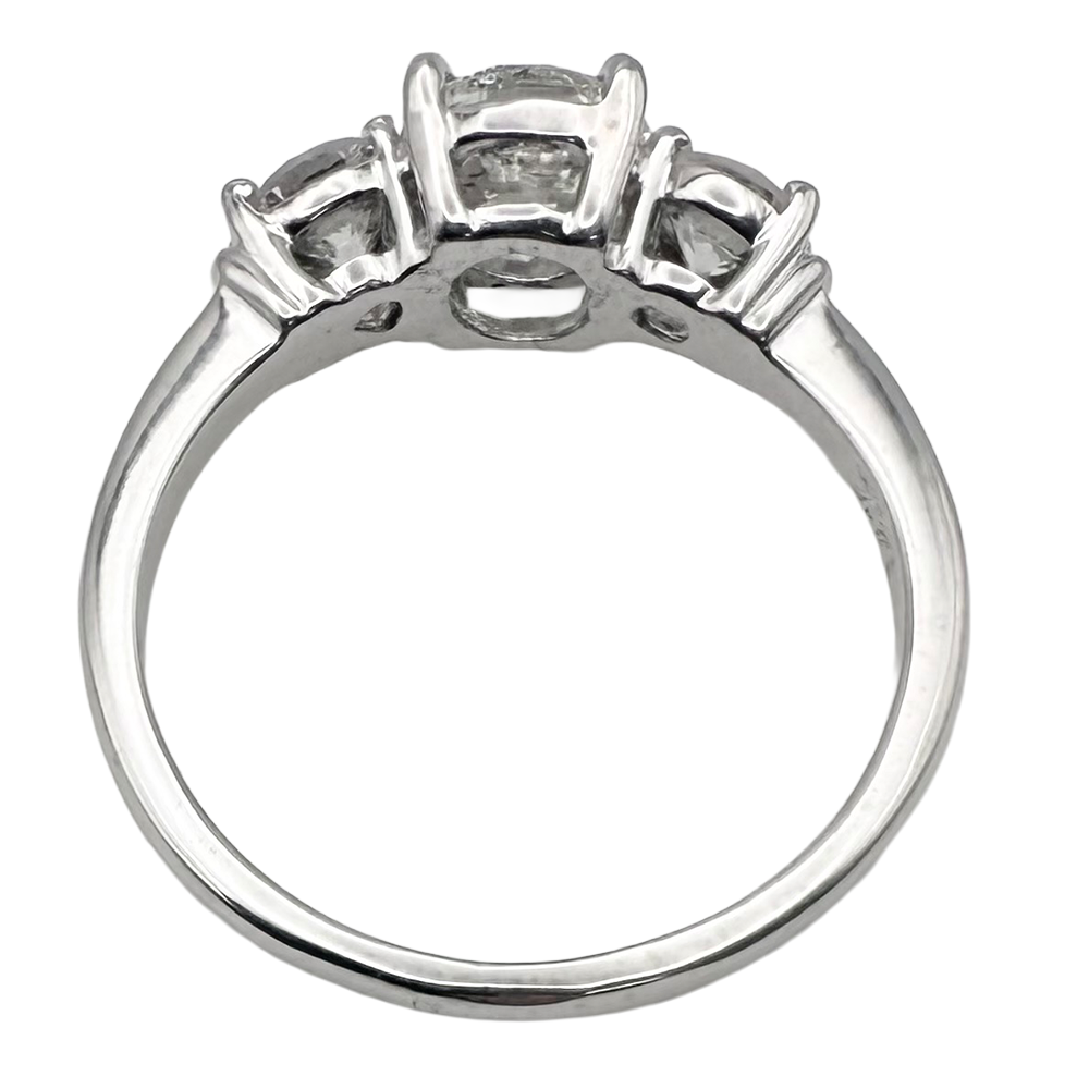 .98 Carat I SI1 Round Brilliant Cut Diamond 14K WG Ring