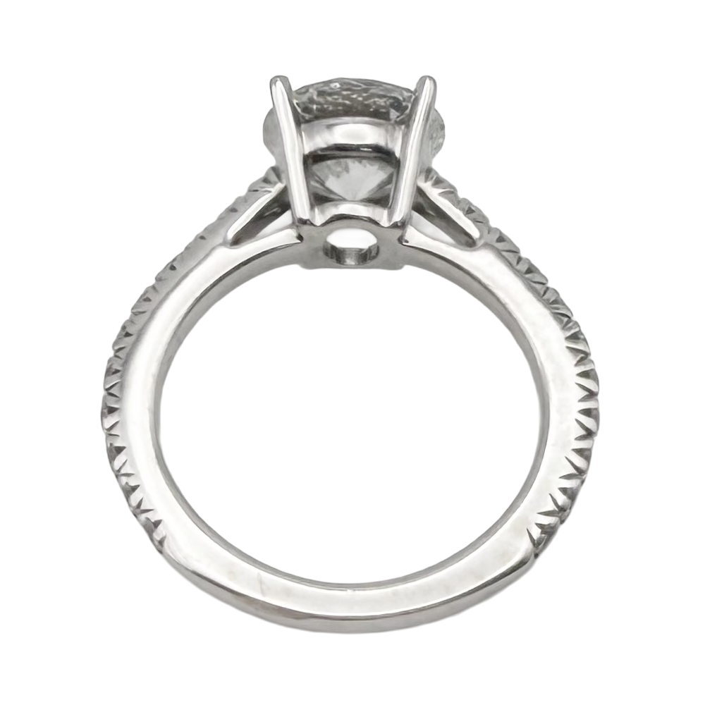2.30 Carat H VS2 Lab Grown Diamond 14K WG Ring