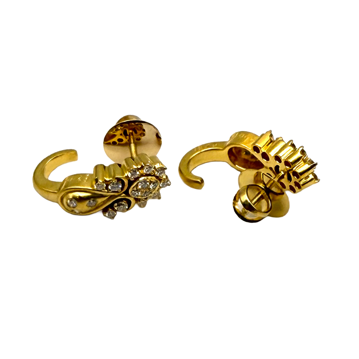 Diamond 18K Yellow Gold Jewelry Suite