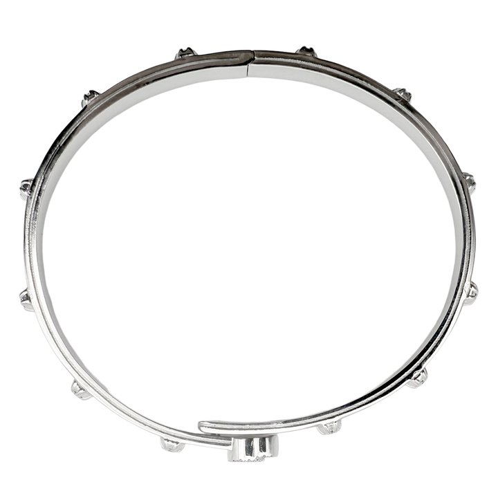 Gucci Diamond 18K WG Running G Bangle Bracelet