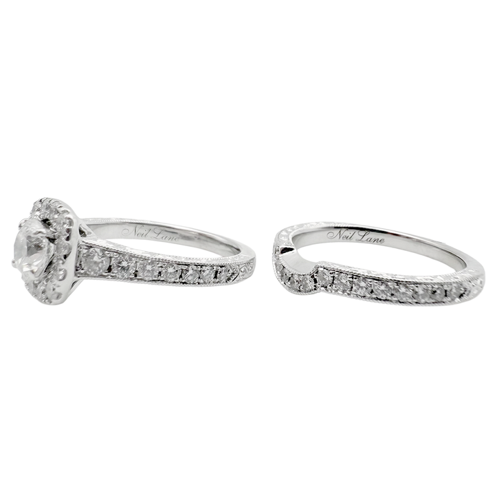 Neil Lane Diamond 14K White Gold Wedding Ring Set
