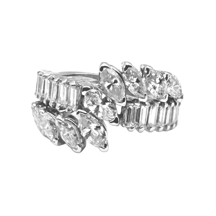 Vintage Diamond Platinum Band Ring