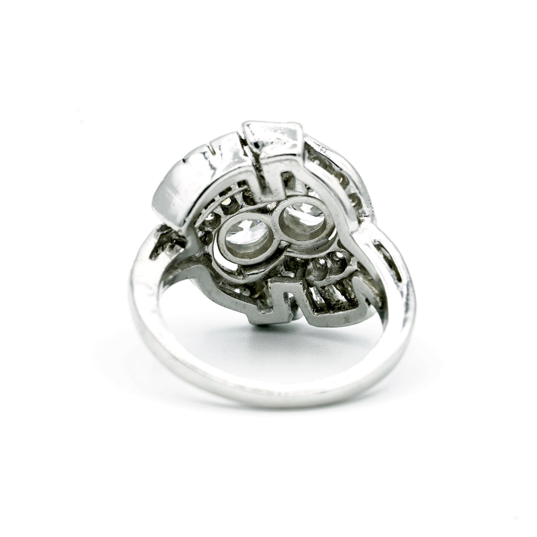 Vintage Diamond Platinum Ring