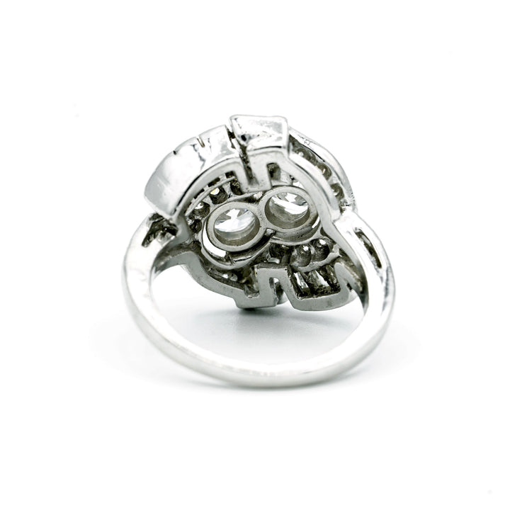 Vintage Diamond Platinum Ring