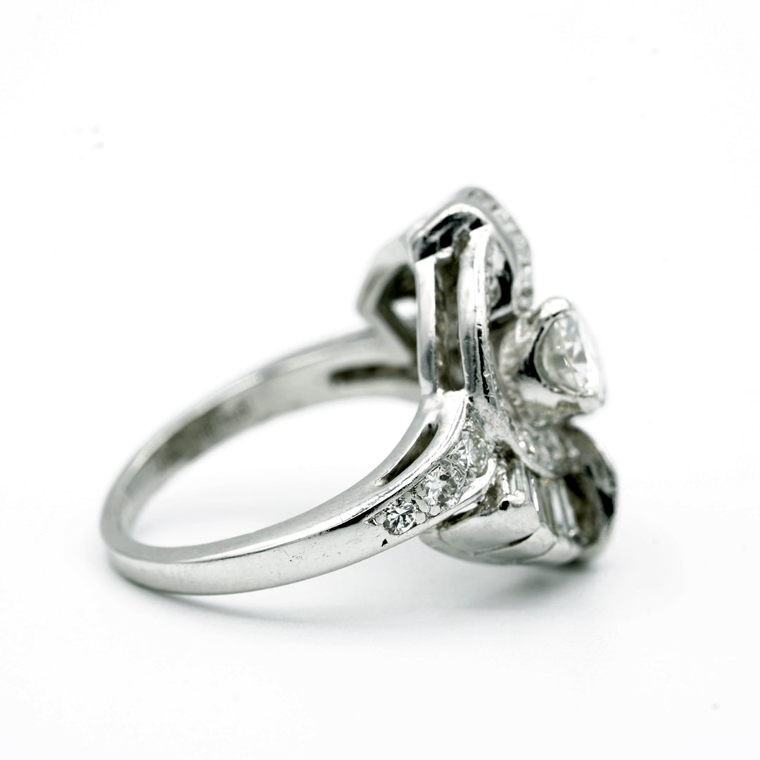 Vintage Diamond Platinum Ring