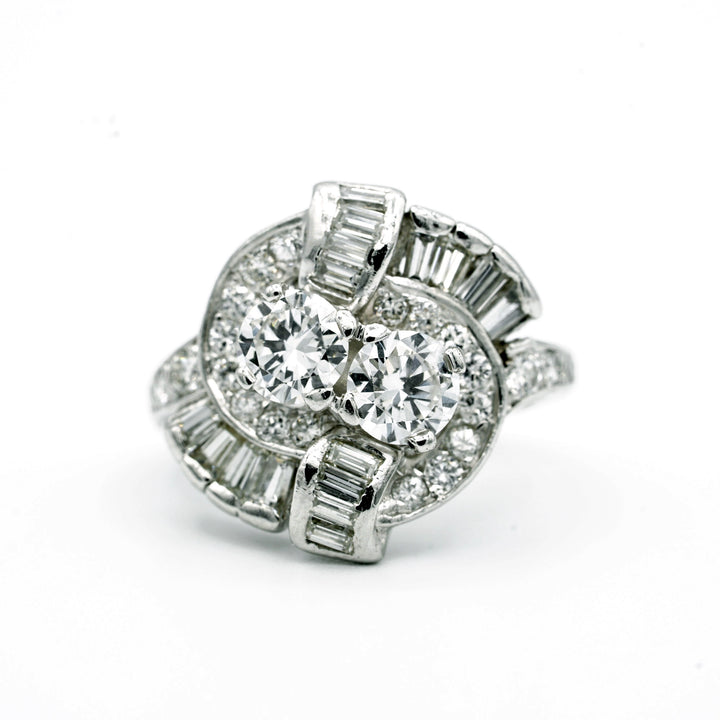 Vintage Diamond Platinum Ring