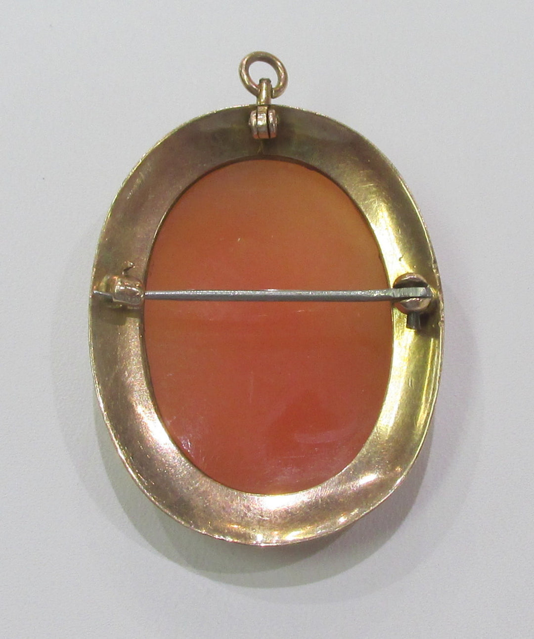 Antique Carved Cameo 14K Yellow Gold Pin/Pendant